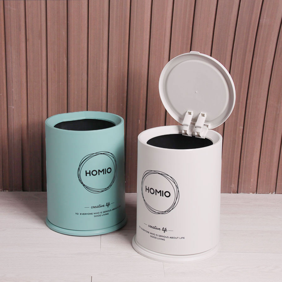 圓形自動抽袋垃圾桶/